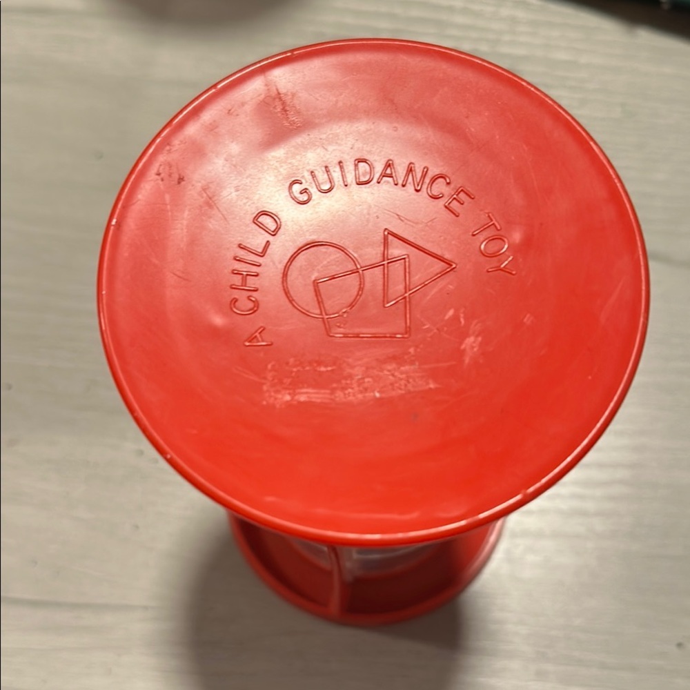 VINTAGE 1970’s Red Child Guidance Toy USED